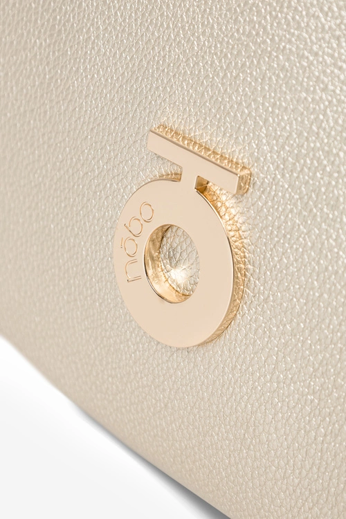 Damski Mały Plecak Z Eko Skóry NOBO BAGP230-K023 Złoty