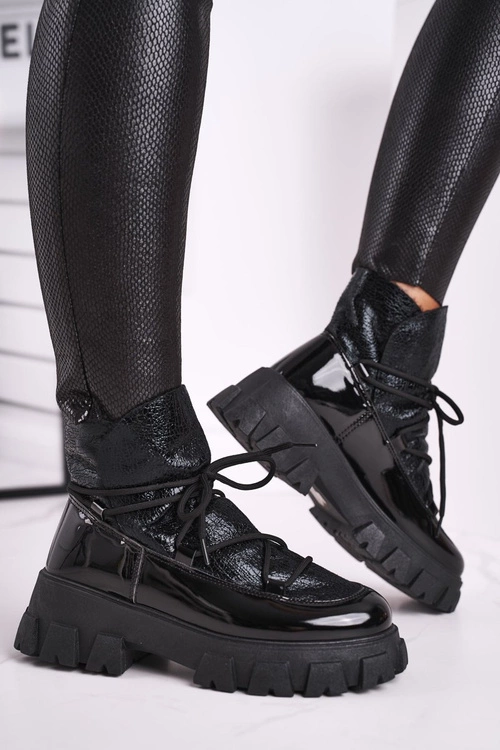 Botki Damskie Wsuwane Rochelle Czarne