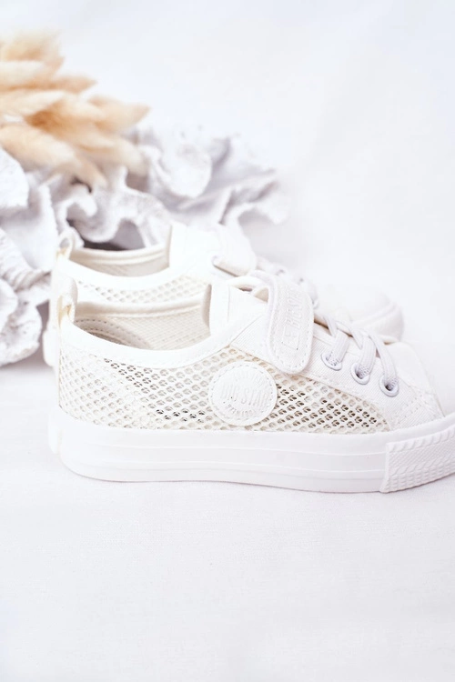 Dziecięce Trampki Z Siateczką BIG STAR HH374014 Białe