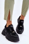 Buty Sportowe Na Masywnej Platformie GOE LL2N4030 Czarne