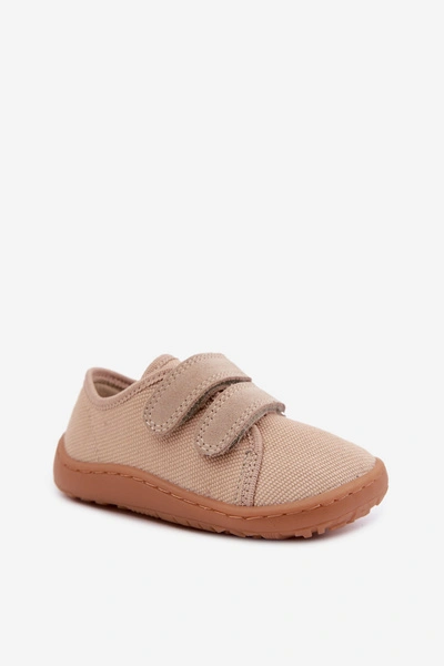 Kapcie Dziecięce Barefoot Froddo Canvas G1700440-22 Beżowe