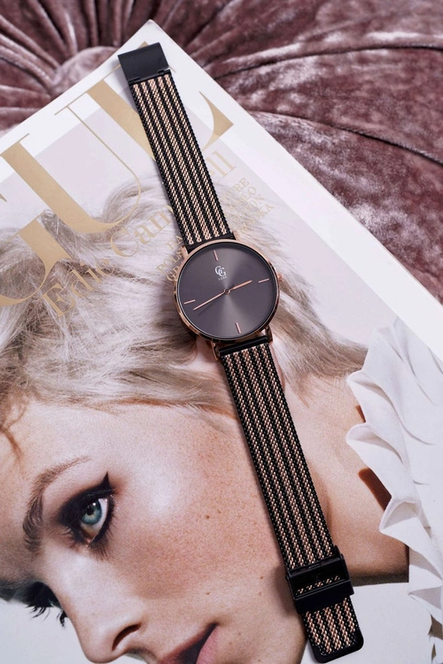 Damski Zegarek GG Luxe Czarny Fiber