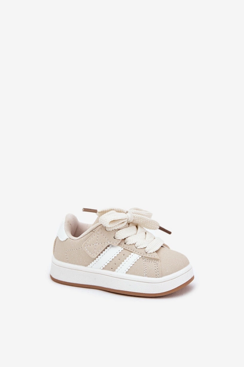 Buty Sportowe Sneakersy Dziecięce Beżowe Zerisa
