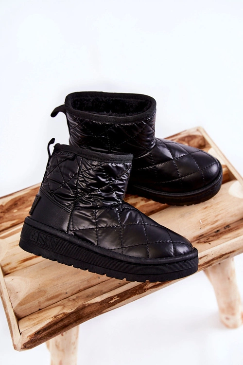 Dziecięce Ocieplane Botki Śniegowce Big Star KK374242 Czarne