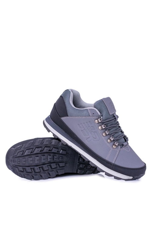 Solidne Męskie Szare Buty Trekkingowe Newlans