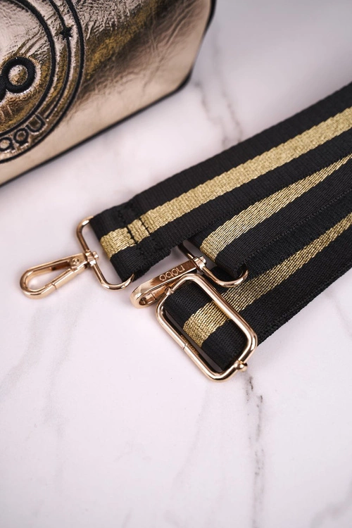 Torebka Damska Listonoszka NOBO NBAG-J2530-CM23 Czarna Złota