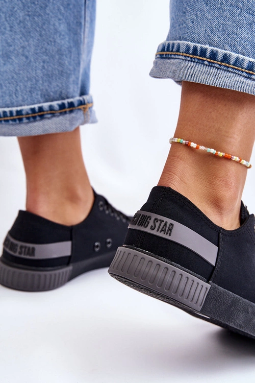 Damskie Niskie Trampki Big Star LL274038 Czarne