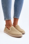 Wsuwane Damskie Espadryle Beżowe Harmonie