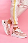 Sportowe Damskie Buty Sneakersy Biało Różowe Martina