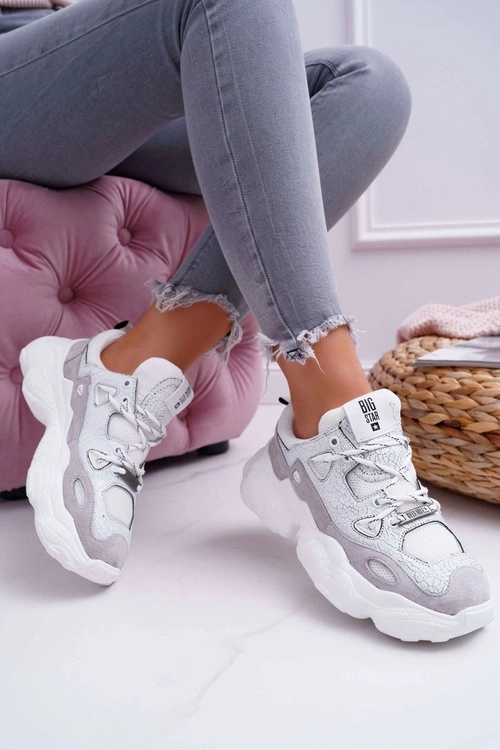 Damskie Sportowe Obuwie Big Star by Daniel Lopez Białe FF274430