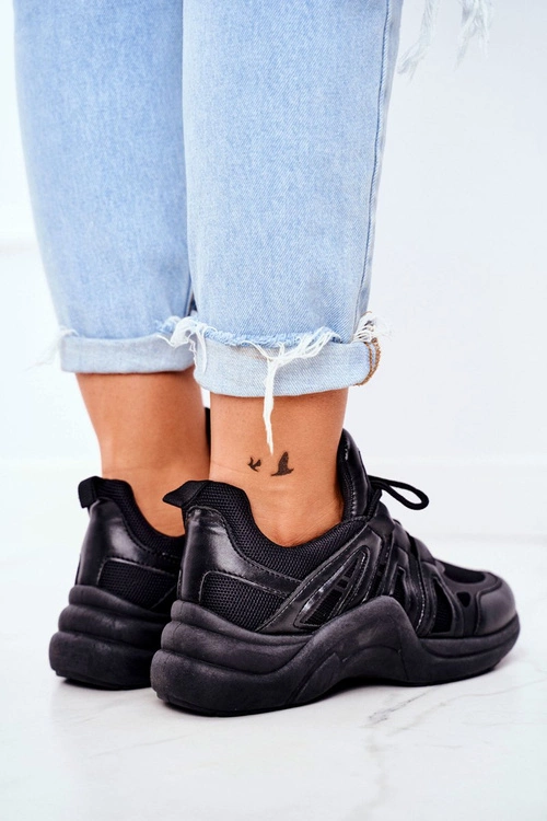 Damskie Sportowe Obuwie Czarne Felter