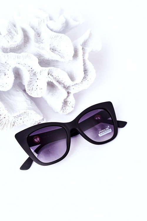 Matowe Okulary Przeciwsłoneczne Cat Eye Czarne Ombre