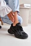 Buty Sportowe Sneakersy Damskie Czarne Timoci