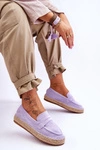 Damskie Zamszowe Espadryle Fioletowe Keyla