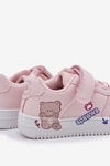 Sneakersy Dziecięce Na Rzep Z Misiem Różowe Callexia