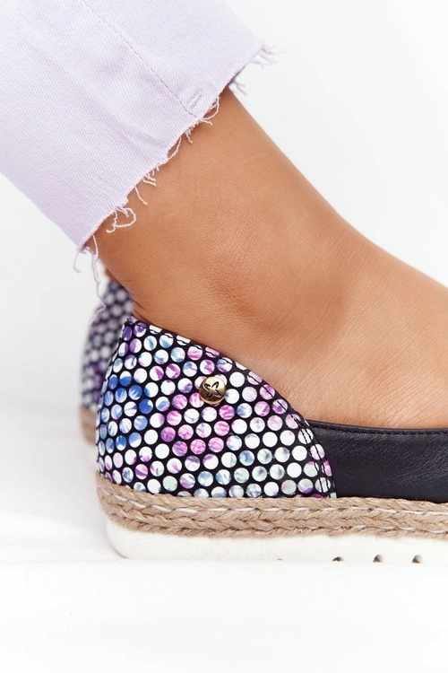 Skórzane Baleriny Maciejka 05056-01 Czarne