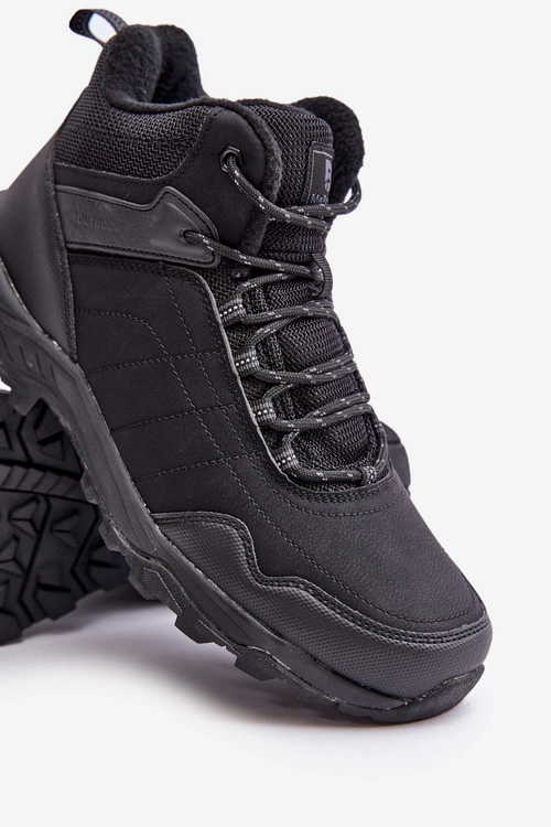 Ocieplane Lekkie Męskie Buty Trekkingowe McBraun Czarne