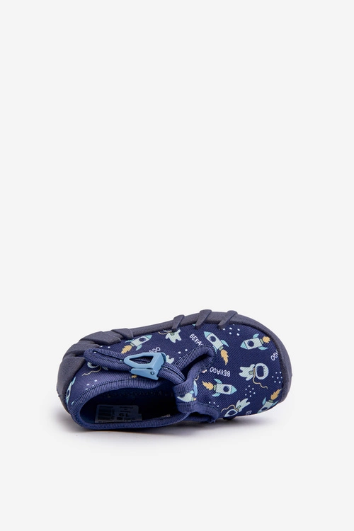 Wygodne Kapcie Dziecięce BEFADO 110N482 Granatowe