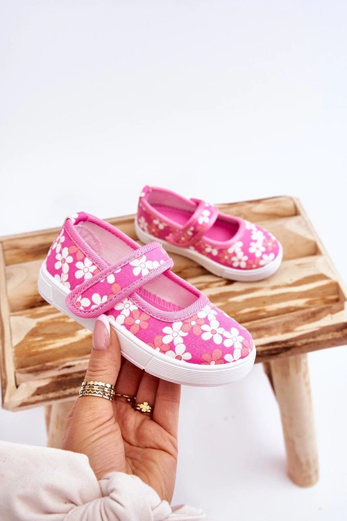 Dziecięce Baleriny W Kwiatuszki Różowe Noah