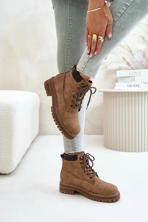 Trapery Damskie Ocieplane Big Star OO274A289 Brązowe