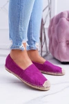 Lu Boo Fuksja Lniane Espadryle Slip On Ramen