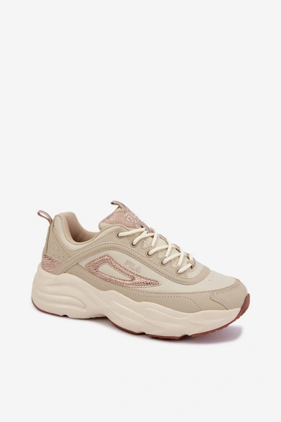 Sneakersy Na Platformie Damskie FILA SKYE FFW0586.73239 Beżowe