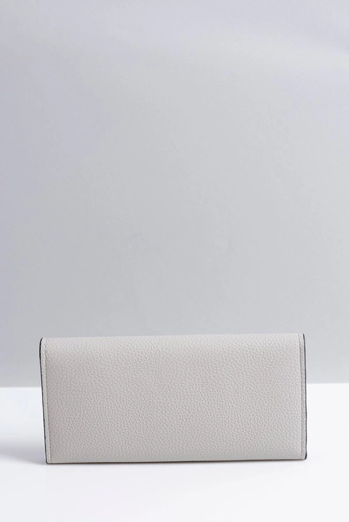 Stylowy Duży Szary Portfel Damski