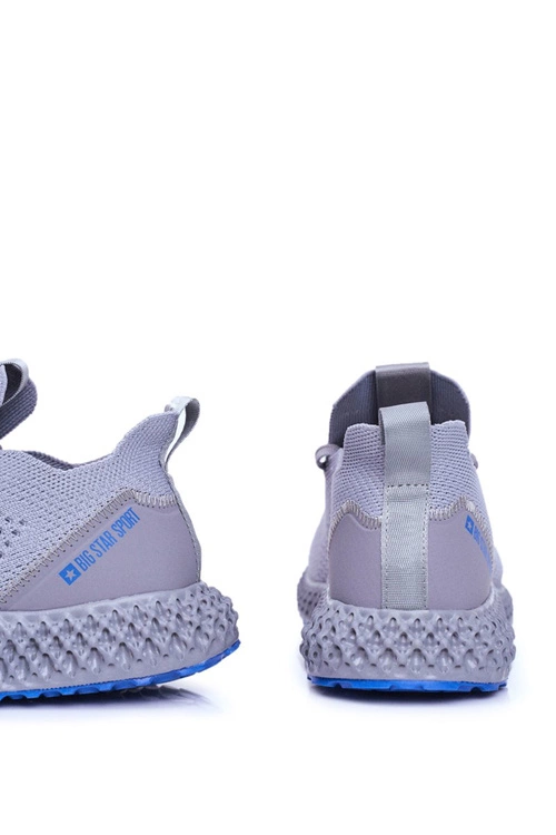 Sportowe Męskie Buty Big Star Szare FF174236
