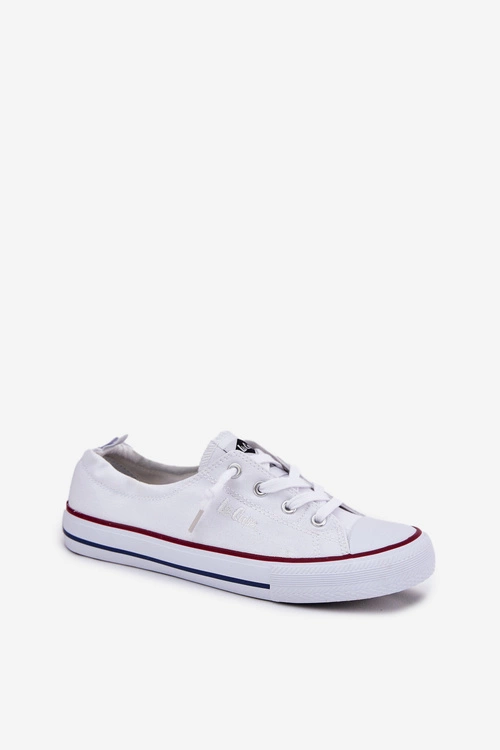 Materiałowe Trampki Damskie Lee Cooper LCW-25-02-3296L Białe