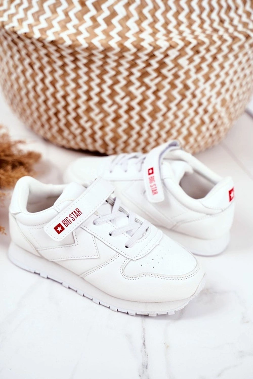 Dziecięce Sportowe Buty Sneakersy Big Star GG374057 Białe