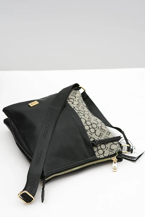 Nobo Damska Średnia Czarna Torebka Listonoszka