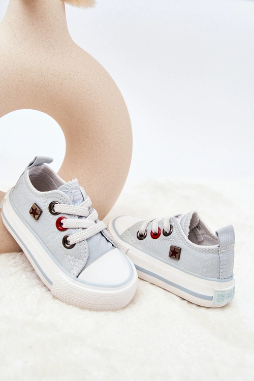 Dziecięce Klasyczne Niskie Trampki BIG STAR HH374198 Niebieskie