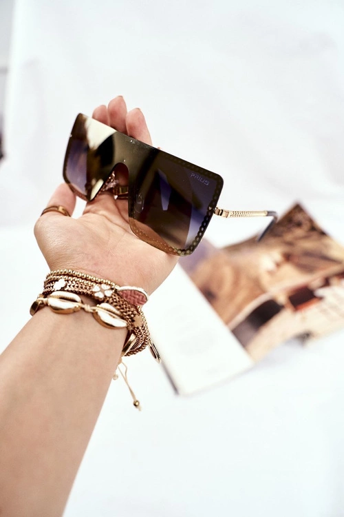 Okulary Przeciwsłoneczne Prius PRE-12 czarne Gradient Łańcuszek