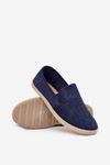 Espadryle Tenisówki Męskie Z Eko Zamszu Granatowe Lunaria