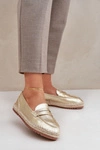Espadryle Damskie Z Jutową Plecionką Na Płaskiej Podeszwie Złote Shilova