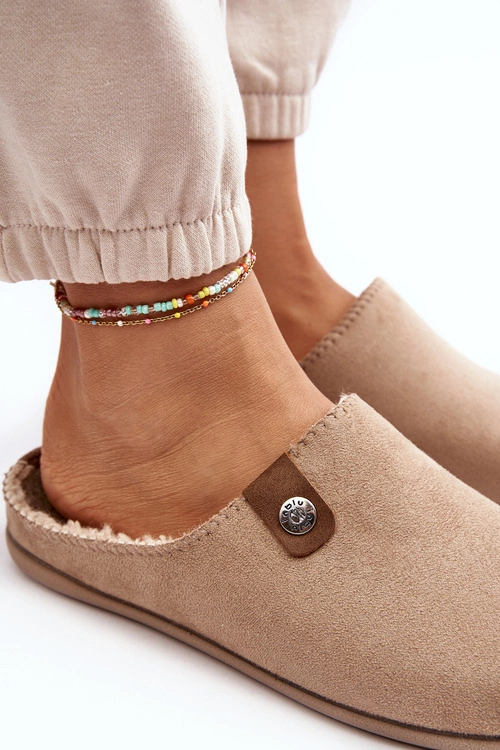 Obuwie Domowe Kapcie Damskie Inblu GF000011 Beżowe