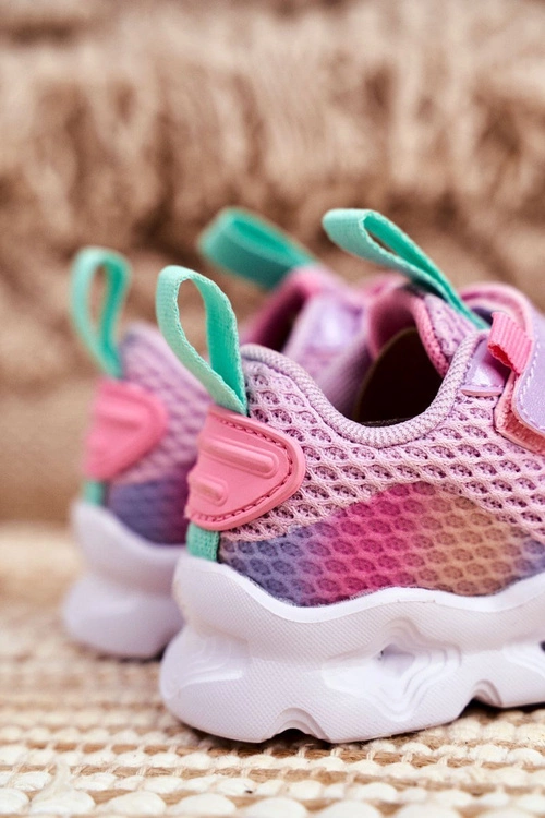 Sportowe Buty Dziecięce Świecące Fioletowe ABCKIDS B011105220