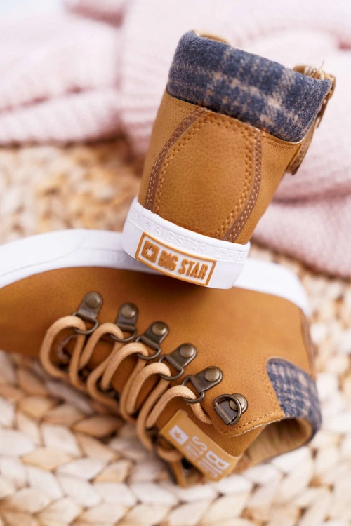 Trzewiki Dziecięce Chłopięce Big Star Camel EE374039