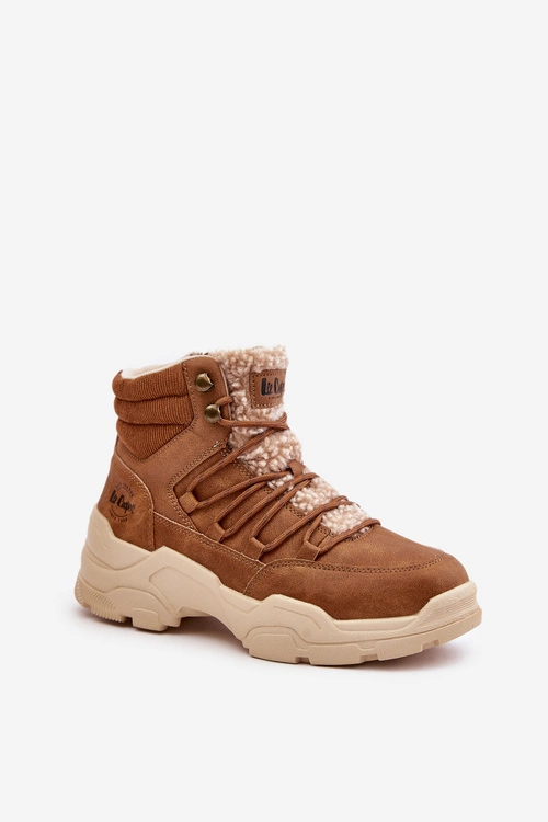 Ocieplane Trapery Damskie Lee Cooper LCJ-24-03-3061L Brązowe