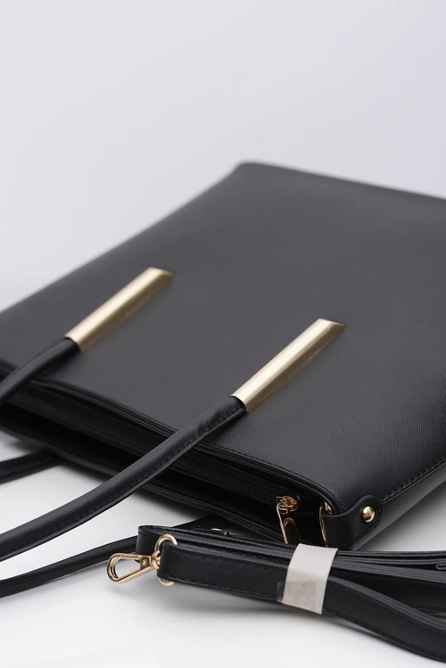 Damska Duża Czarna Klasyczna Torebka