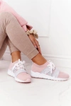 Damskie Sportowe Buty Memory Foam Big Star HH274353 Różowe