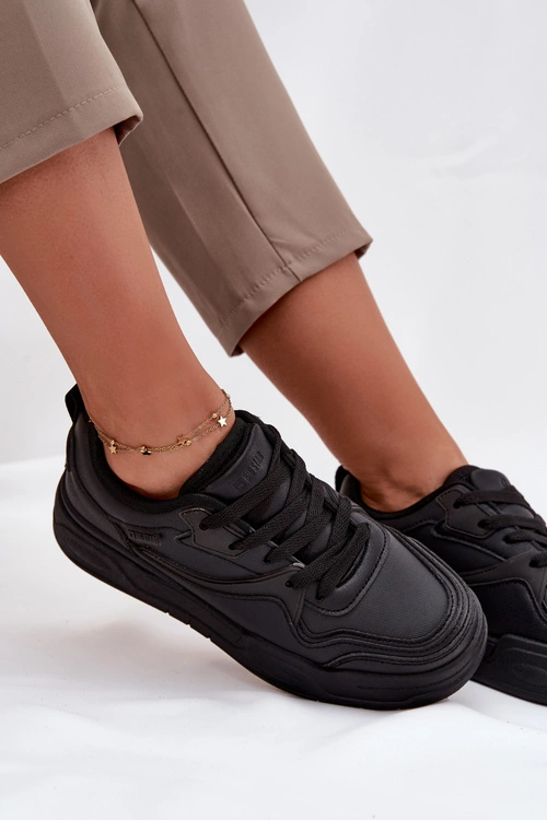 Sneakersy Damskie Na Platformie Big Star SS274589 HI-POLY SYSTEM Czarne