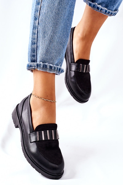 Damskie Półbuty Czarne Montius