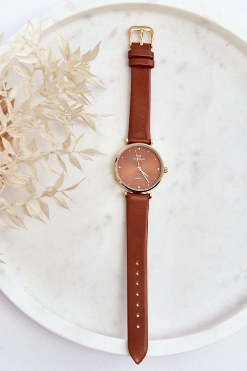 Damski Zegarek Na Skórzanym Pasku Giorgio & Dario GDM230411 Camel