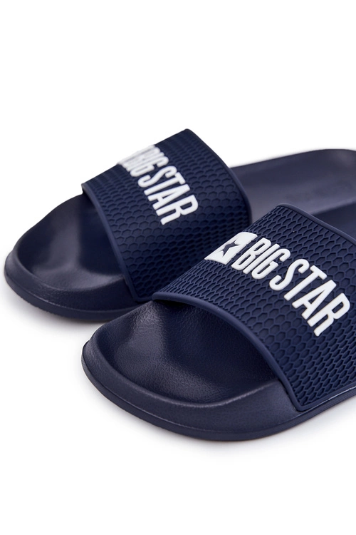 Męskie Klapki Big Star JJ174507 Granatowe
