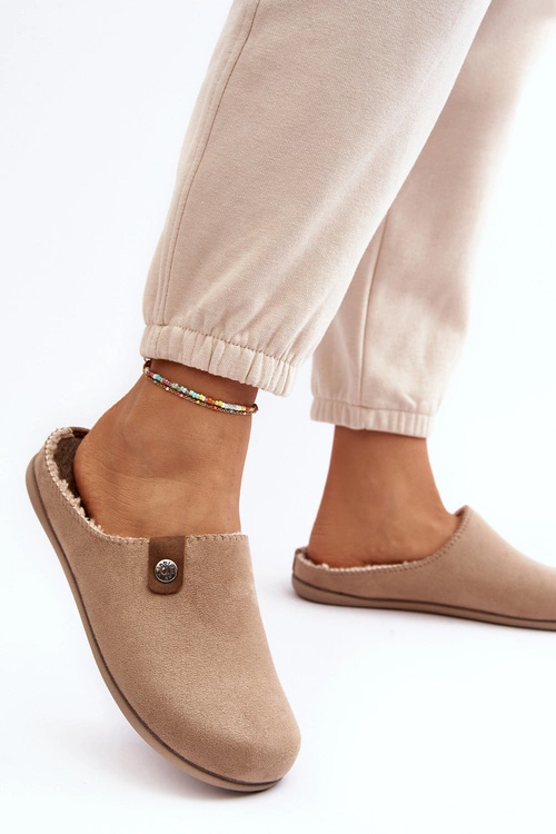 Obuwie Domowe Kapcie Damskie Inblu GF000011 Beżowe