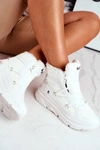 Damskie Sneakersy Śniegowce Białe Missy