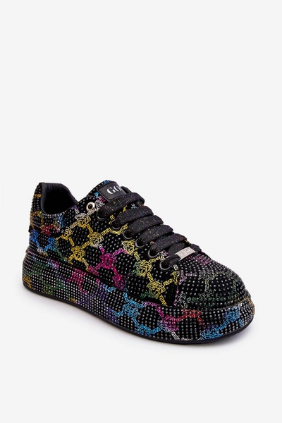 Damskie Buty Sportowe Z Dżetami GOE LL2N4010 Czarne