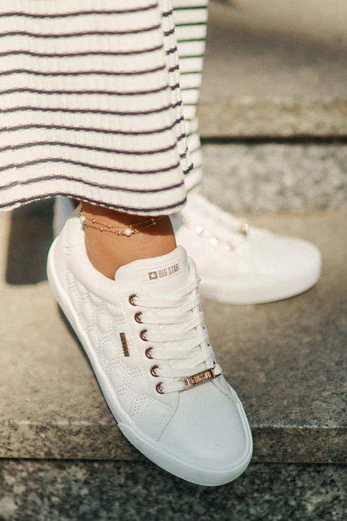 Trampki Damskie Z Eko Skóry Big Star RR274322 Białe