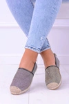 Brokatowe Espadryle Lu Boo Khaki